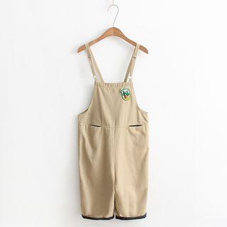 Cactus Embroidered Pinafore Jumpsuit