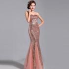 Sequined Evening Gown