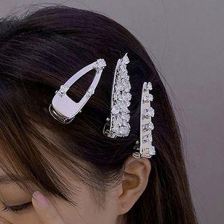 Rhinestone Alloy Hair Clip (various Designs)