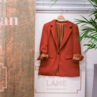 Slit-cuff One-button Blazer
