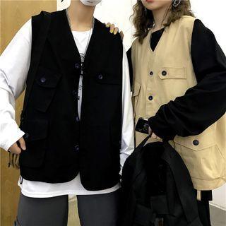 Couple Matching Button-up Vest
