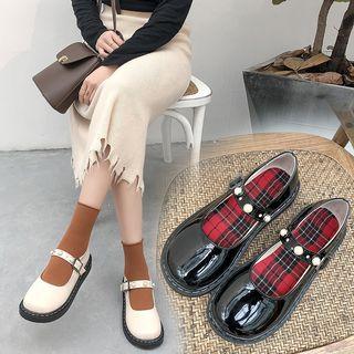Faux Pearl Mary Jane Shoes