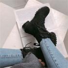 Lace-up Ankle Boots In 2 Designs