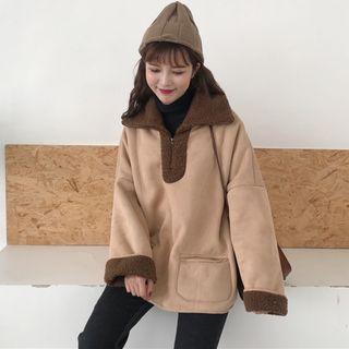 Fleece-lined Half-zip Pullover