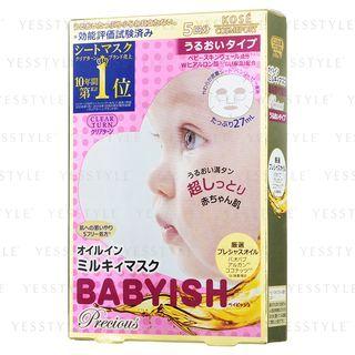 Kose - Clear Turn Babyish Precious Moisture Milky Mask 5 Pcs