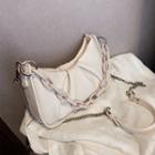 Chunky Chain Faux Leather Crossbody Bag