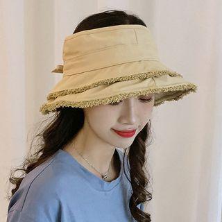 Frog Button Open Top Bucket Hat