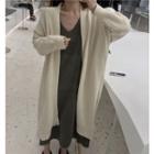 Long-sleeve Midi Sweater Dress / Long Cardigan