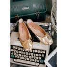 Ribbon Oval-toe L Me Flats