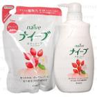 Kracie - Na Ve Body Wash (rose Hip) Set: Body Wash 580ml + Refill 420ml 2 Pcs
