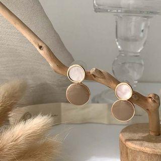Shell Glaze Disc Dangle Earring