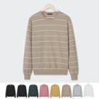 Stripe Colored Cotton Sweatshirt