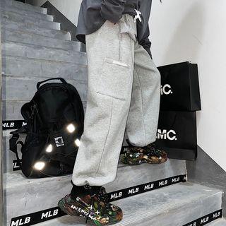 Drawstring Hem Side Pocket Sweatpants