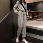 Hooded Long-sleeve Jogger Jumpsuit