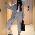 Hooded Zipped Jacket / Sweatpants / Tank Top