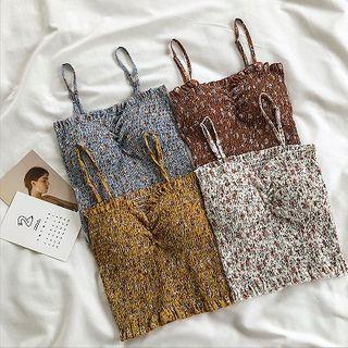 Floral Strap Top