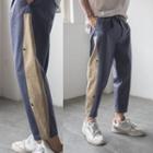 Color-block Straight-leg Pants