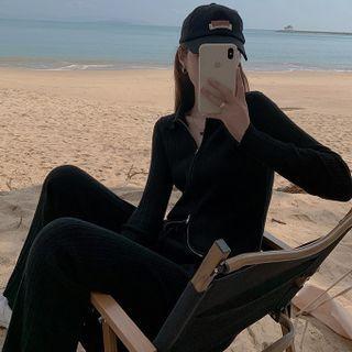 Set: Long-sleeve Zip Top + Sweatpants