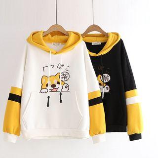 Corgi Embroidery Hoodie
