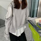 Zip-up Pullover / Long-sleeve T-shirt