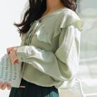 Ruffled Tie-string Blouse