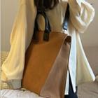 Top Handle Faux Leather Crossbody Bag Camel - One Size