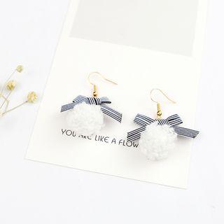 Bobble & Bow Dangle Earring