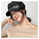Belted-detail Beret One Size