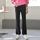 Black Denim Boot-cut Jeans