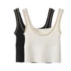 Chain Knit Crop Tank Top