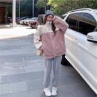 Two-tone Zip Fleece Jacket / Sweatpants