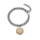 Kenny Bear Charm With Steel Bracelet Ip Rose Gold - One Size