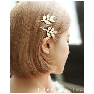 Set Of 2: Leaf Hair Pins