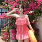 Set: Halter Swim Top + Swim Skirt