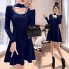 Knit Mini A-line Dress