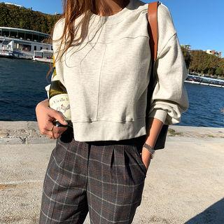 Seamline Cropped Sweatshirt