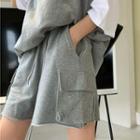 Plain Shorts Shorts - Gray - One Size