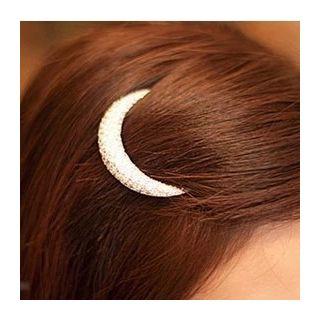 Rhinestone Moon Hair Clip