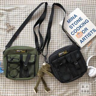 Zip Oxford Crossbody Bag