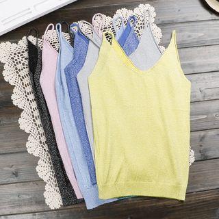 Glittered Spaghetti Strap Top