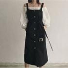 Off-shoulder Top / Midi Jumper Dress