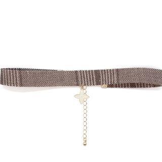 Fabric Choker Coffee - One Size