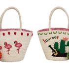 Appliqu  Woven Bag