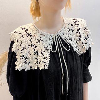 Detachable Tie-neck Lace Collar