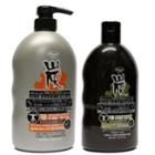 Onaomi - Bath Set: Charcoal Deep-cleanse Refreshing Body Wash 800ml + Charcoal Deep-cleanse Gentle Exfoliating Body Wash 650ml 2 Pcs