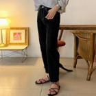 Fray-hem Straight Leg Jeans