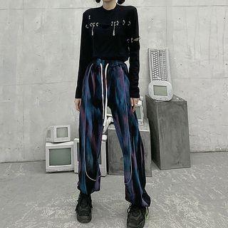 Cutout Embellished Sweatshirt / Sweatpants / Set