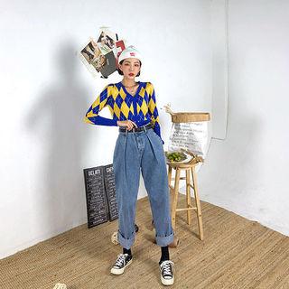 Pleated Baggy-fit Jeans