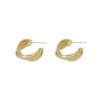 Sterling Silver Mini Hoop Earring 1 Pair - Gold - One Size