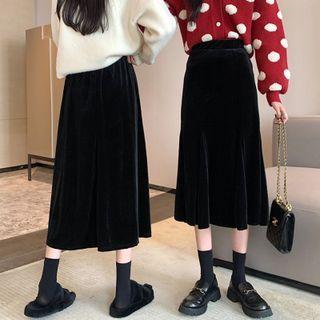 Velvet A-line Midi Skirt (various Designs)